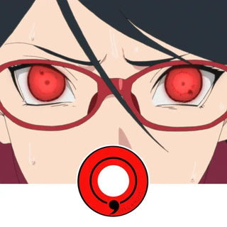 Innovision FX Sharingan Naruto Itachi Series Color Contact Lens for Dark Eyes - Eyecandys