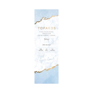 EyeCandys Lapis 1-Day Lapis Lazuli (10pk) prescription colored contact lens box packaging available at EyeCandys, Korean daily disposable blue contact lenses with UV blocking, 10 pack cosmetic colored contacts for dark eyes, hydrating everyday wear