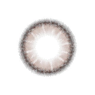 EyeCandys Topards 1-Day Pearl Cats Eye (10pk) prescription colored contact lens design featuring warm beige haze, light brown base, soft blurred outer edge, natural two-tone Korean daily disposable contact lens pattern
