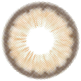 EyeCandys Pink Label Angel Pink Brown contact lens pattern design, showing iris-mimicking detail