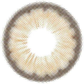 EyeCandys Pink Label Angel Pink Brown contact lens pattern design, showing iris-mimicking detail