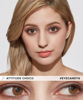 EyeCandys Attitude Glitter Choco (1 Pair) Color Contact Lens - EyeCandys
