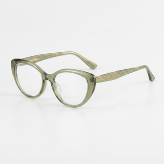 Bardot Cat Eye Matcha clear lens