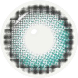 Close up detailed view of a One Pick Becca Matcha contact lens design