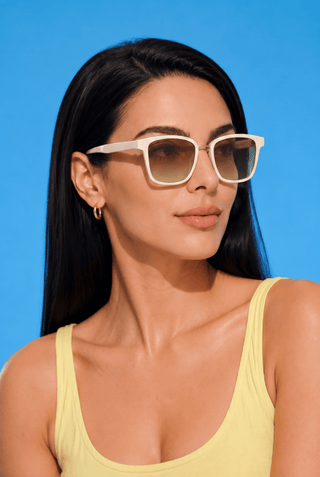 Bon Voyage Square Sunglasses model shot