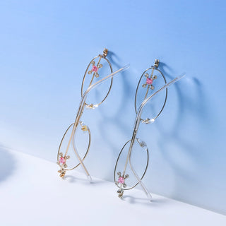 EyeCandys Auden Oval Glasses in rose gold metal frame. Premium blue light blocking and transition-ready specs for wide faces, compatible with Zeiss HMC, polarized, and prescription lenses