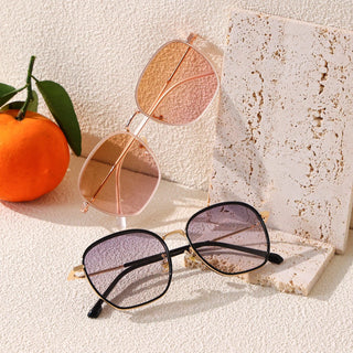 Fashionable Eyecandys Azores Oversized Square Sunglasses, Iced Tea color, designed for Round and Oval faces