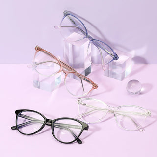 Eyecandys Billionaire Oval Glasses in Rooibos Gradient, medium fit for Diamond and Heart face shapes, hypoallergenic TR frame.