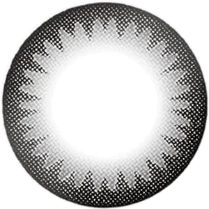 Lens design of EyeCandys Seed Coffret Natural Make Black (10pcs) color contact lens with subtle black limbal ring for natural enhancement