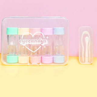 EyeCandys colorful contact lens case for safe lens storage and travel