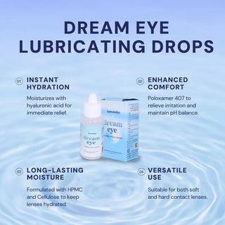 Eyecandys Dream Eye Lubricating Drops for Contact Lenses – Moisturizing eye drops for dry eyes and comfortable lens wear