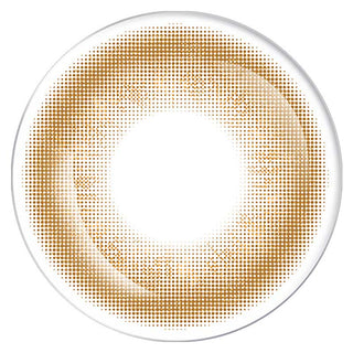 EyeCandys Freedom Honey lens design – natural-looking colored contact lenses with a warm honey hue and subtle limbal ring. Ideal for prescription color contact lenses.