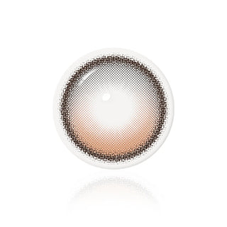 i-Sha One Pick Only One Cherry Choco prescription colored contact lens design on a white background, featuring a rich cherry brown iris pattern with a natural color blend. Available at EyeCandys.