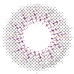 Design of the Lensrang Ailleen Grey prescription colour contact lenses from Eyecandys on a white background, showing the fine pixel detail and enlarging limbal ring.