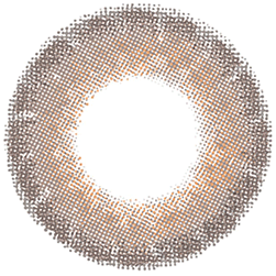 Design of the Lensrang Celinay Choco prescription colour contact lenses from Eyecandys on a white background, showing the fine pixel detail and enlarging limbal ring.