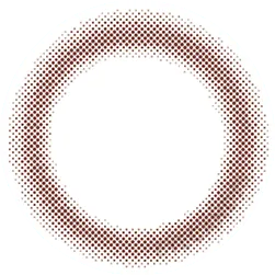 Design of the Lensrang Iwwing Choco prescription colour contact lenses from Eyecandys on a white background, showing the fine pixel detail and enlarging limbal ring.