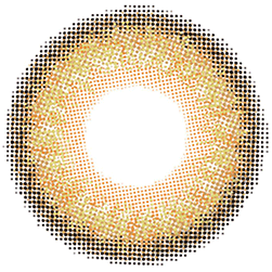 Design of the Lensrang Madeye Brown prescription colour contact lenses from Eyecandys on a white background, showing the fine pixel detail and enlarging limbal ring.