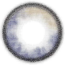 Design of the Lensrang Planet Space Grey prescription colour contact lenses from Eyecandys on a white background, showing the fine pixel detail and enlarging limbal ring.