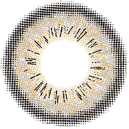 Design of the Lensrang Spell Grey prescription colour contact lenses from Eyecandys on a white background, showing the fine pixel detail and enlarging limbal ring.