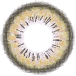 Design of the Lensrang Spell Green prescription colour contact lenses from Eyecandys on a white background, showing the fine pixel detail and enlarging limbal ring.