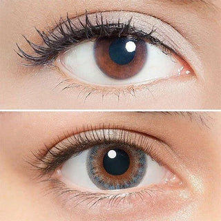 Lilmoon 1-Day Water Water Blue-Grey (10pk) Color Contact Lens for Dark Eyes - Eyecandys