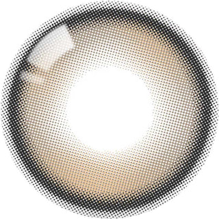 Close up detailed view of a Olala Meow Coon Brown contact lens design