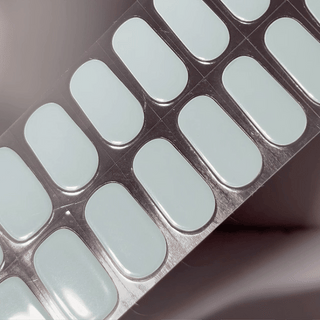 EyeCandys Mint Condition Gel nail sticker featuring a refreshing pastel mint green hue. This semi-cured gel set delivers a smooth, creamy finish perfect for clean, minimalist manicures with effortless application and long-lasting shine.