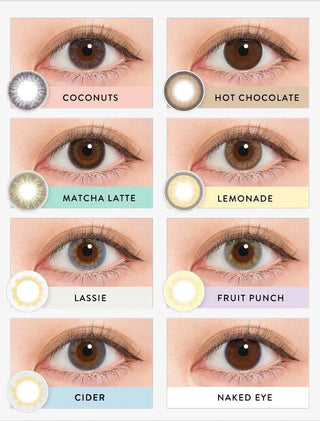 N's Collection Coconuts Grey (10pk) Colored Contacts Circle Lenses - EyeCandys