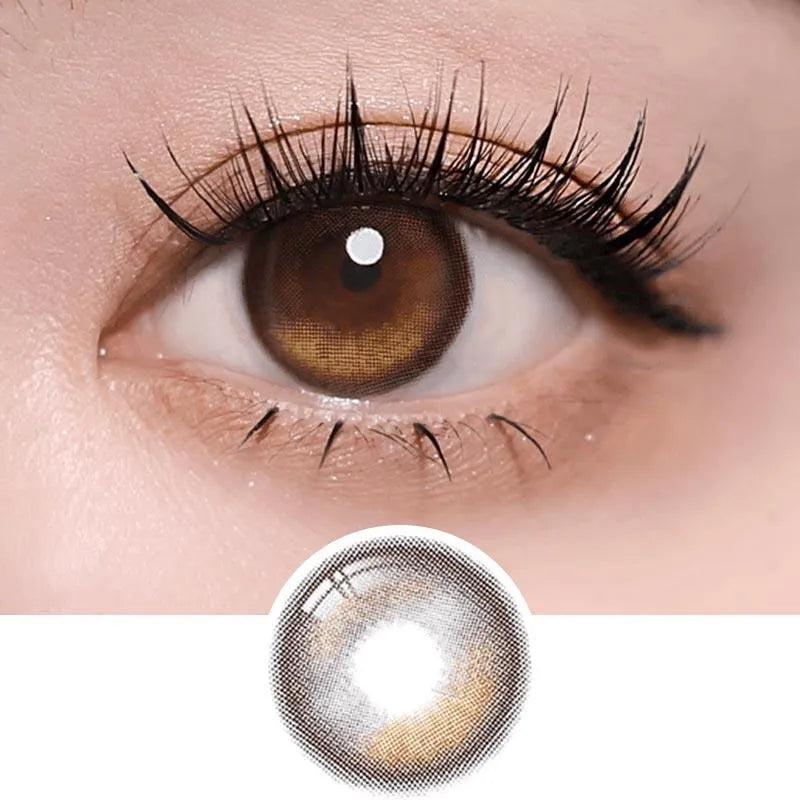 Buy i-Sha Oriana Edge Plus Shade Brown Colored Contacts | EyeCandys
