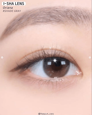 i-Sha Oriana Shade Grey Colored Contacts Circle Lenses - EyeCandys