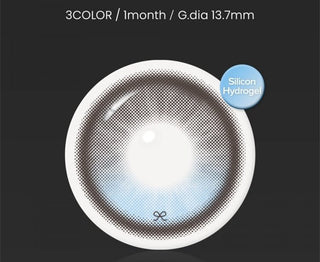 Close up detailed view of a i-Sha Reborn Reborn Sky Veil contact lens design