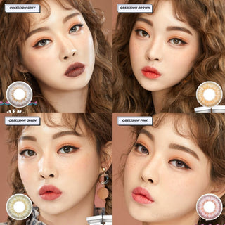 Pink Label Obsession Pink Natural Color Contact Lens for Dark Eyes - EyeCandys