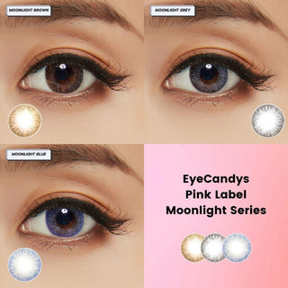Pink Label Moonlight Blue Colored Contacts Circle Lenses - EyeCandys