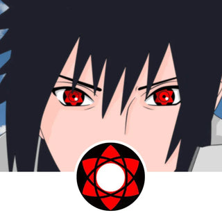 Innovision FX Sharingan Naruto Itachi Series Color Contact Lens for Dark Eyes - Eyecandys