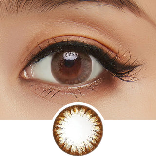 Pink Label Classe Brown Choco Colored Contacts Circle Lenses - EyeCandys