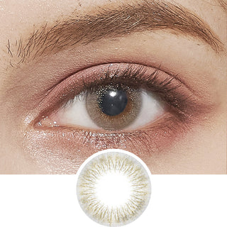 EyeCandys Attitude Glitter Grey (1 Pair) Color Contact Lens - EyeCandys