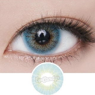 GEO Blenz Chic Blue Color Contact Lens for Dark Eyes - Eyecandys