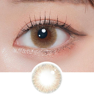 OTR Haruhana Lily Brown Natural Color Contact Lens for Dark Eyes - EyeCandys
