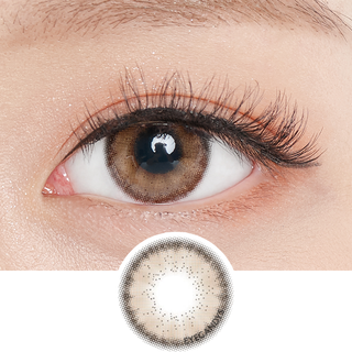 Pink Label Hey Mish Brown Natural Color Contact Lens for Dark Eyes - EyeCandys