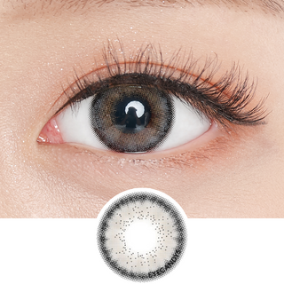 Pink Label Hey Mish Grey Natural Color Contact Lens for Dark Eyes - EyeCandys