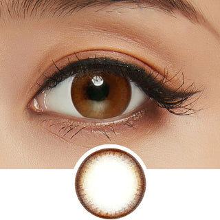 Pink Label Pearl Brown Colored Contacts Circle Lenses - EyeCandys