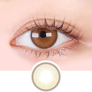 LensMe Eyedew Tone Up Brown Colored Contacts Circle Lenses - EyeCandys