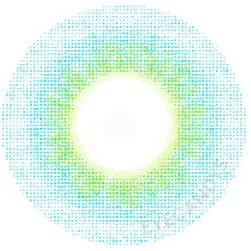 Innovision Elite II: 3-tone Blue Natural Color Contact Lens for Dark Eyes - EyeCandys