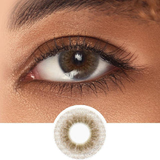 Innovision Elite II: 3-tone Brown Natural Color Contact Lens for Dark Eyes - EyeCandys