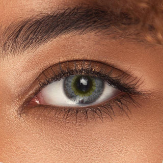 Innovision Elite II: 3-tone Grey Natural Color Contact Lens for Dark Eyes - EyeCandys