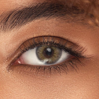 Innovision Elite II: 3-tone Hazel Natural Color Contact Lens for Dark Eyes - EyeCandys
