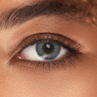 Innovision Elite II: 3-tone Sapphire Natural Color Contact Lens for Dark Eyes - EyeCandys