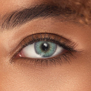 Innovision Elite II: 3-tone Aqua Natural Color Contact Lens for Dark Eyes - EyeCandys