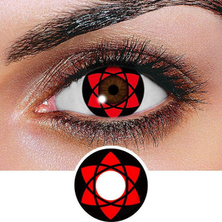 Innovision FX Sharingan Naruto Itachi Series Color Contact Lens for Dark Eyes - Eyecandys