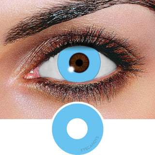 Innovision FX Solid Blue Color Contact Lens for Dark Eyes - Eyecandys